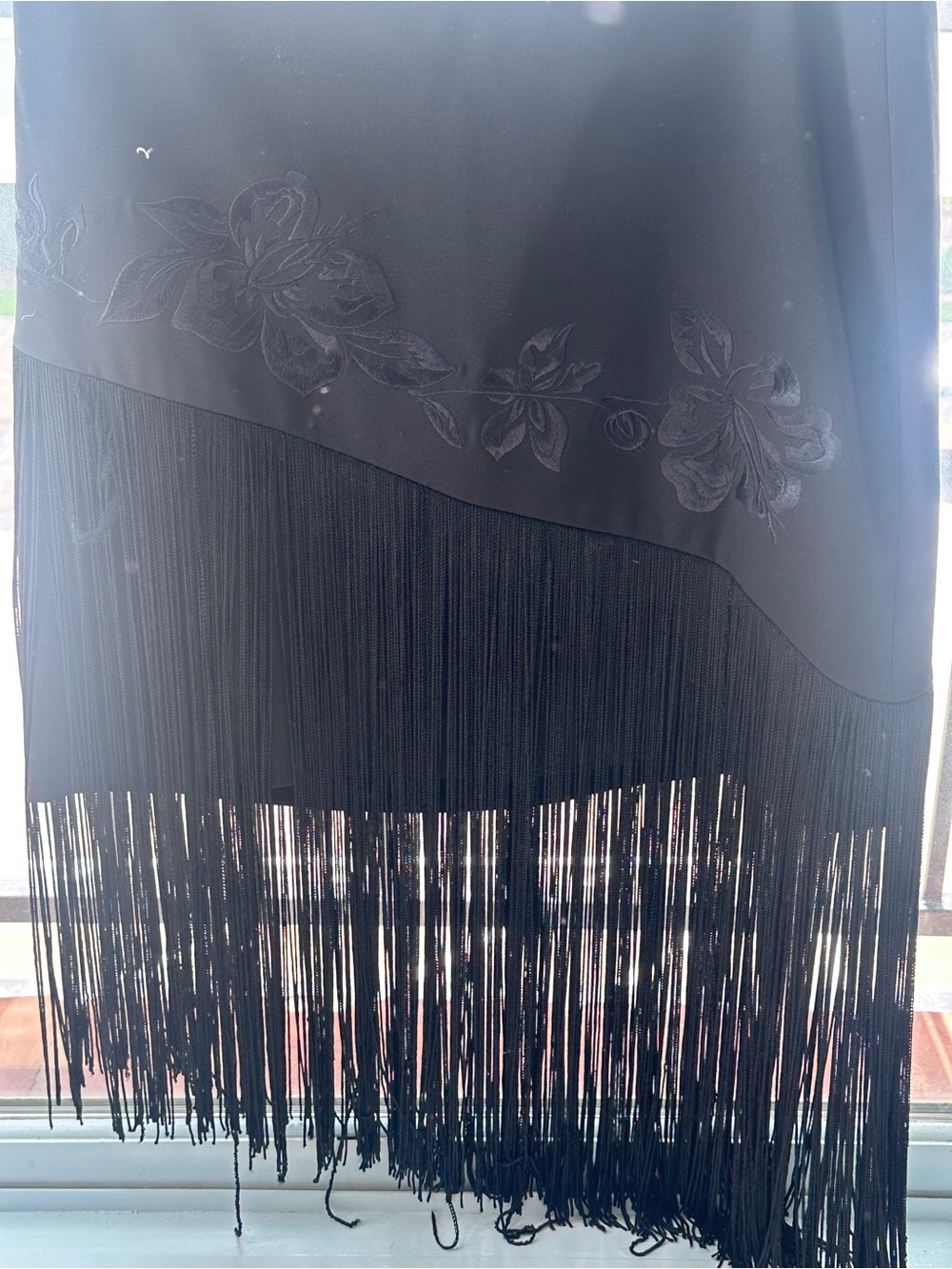 Cache vintage fringe asymmetrical skirt - Picture 7 of 8